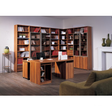Kundenspezifisches Bücherregal mit Computer Schreibtisch Made in China